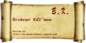 Brukner Kámea névjegykártya